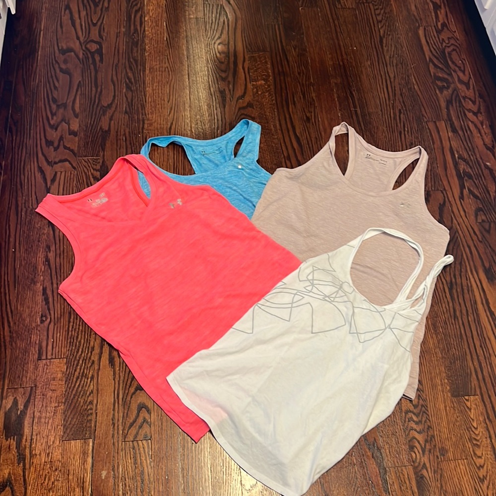 Women’s under armour tank top lot large